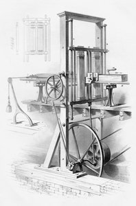 Serraria, da "Cyclopaedia of Useful Arts and Manufactures", de Charles Tomlinson de English School